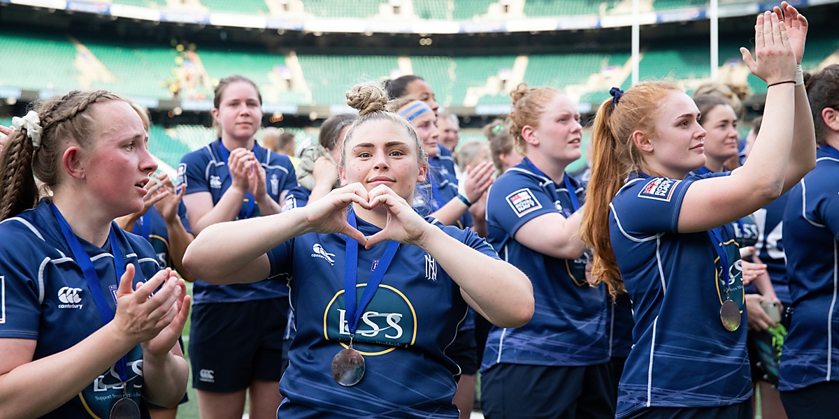 Women's rugby - heart - Navy